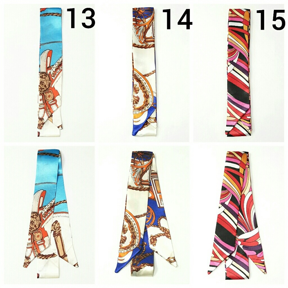 New! 2pc Any Design From 13 to 15 Satin Scarves